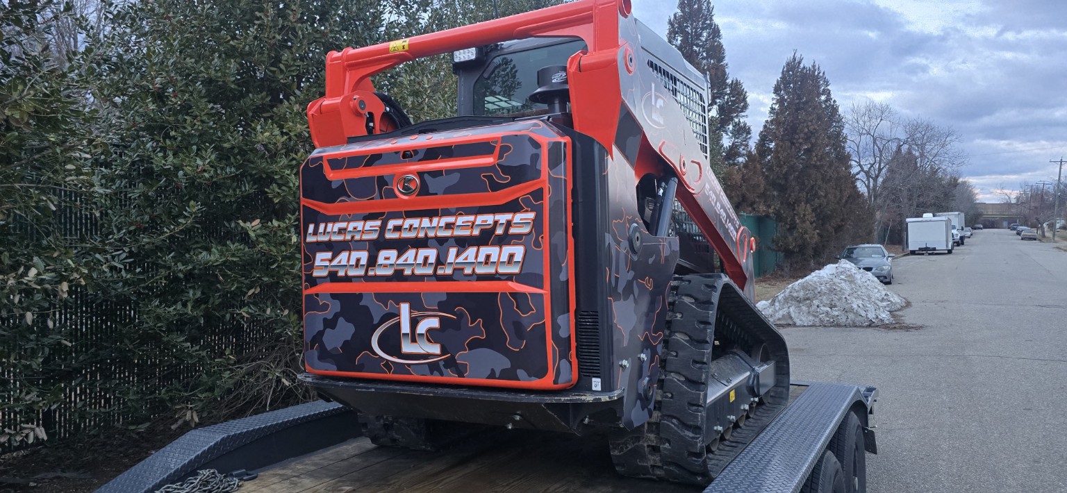 Lucas Concepts skid steer rear branding